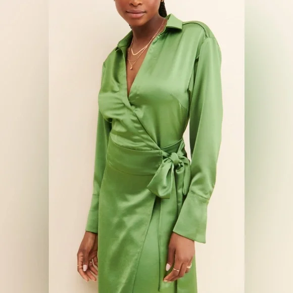 COPY - Free people Emma Tuxedo Wrap midi Dress